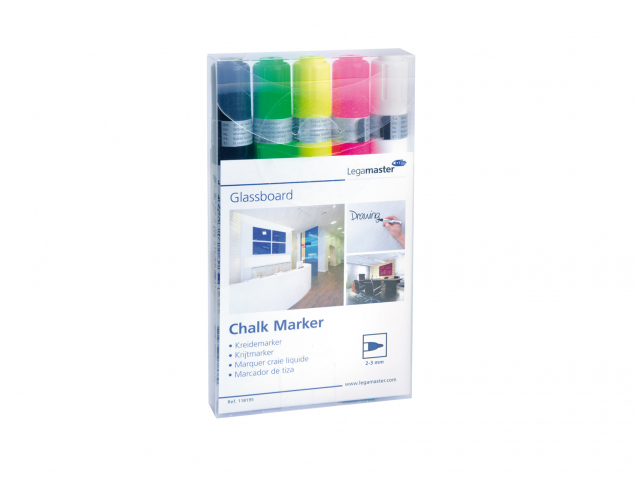 Glasboard-Kreidemarker assortiert